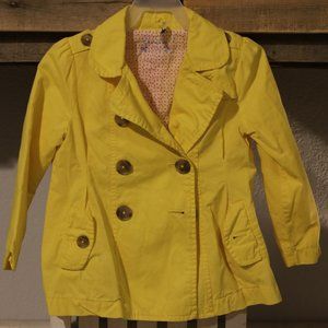 Cherokee 5T Girls bright yellow jacket